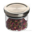 Wood Lids Heat Resistant Glass Store Jars